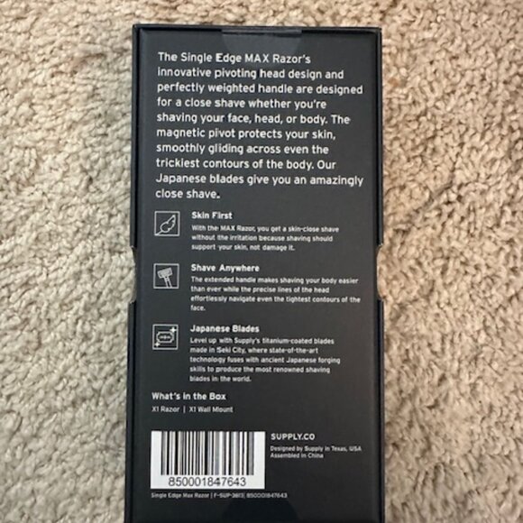 SUPPLY Single Edge Max Razor - Picture 2 of 4